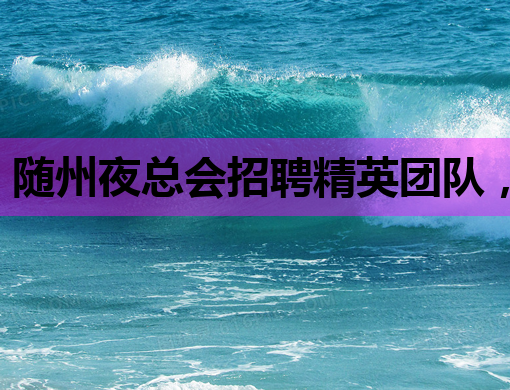随州夜总会招聘精英团队，待遇优厚，诚邀您的加入！