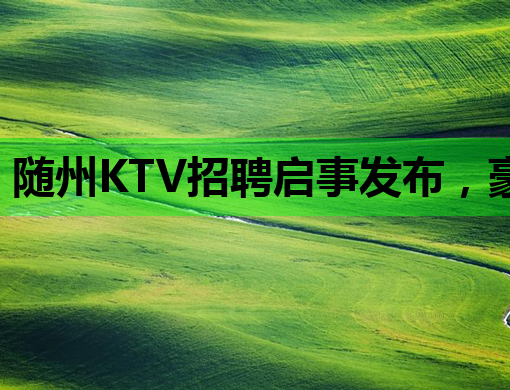 随州KTV招聘启事发布，豪华娱乐场所诚邀您的加入！