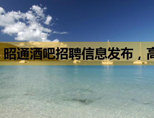 昭通酒吧招聘信息发布，高薪诚聘热情服务生