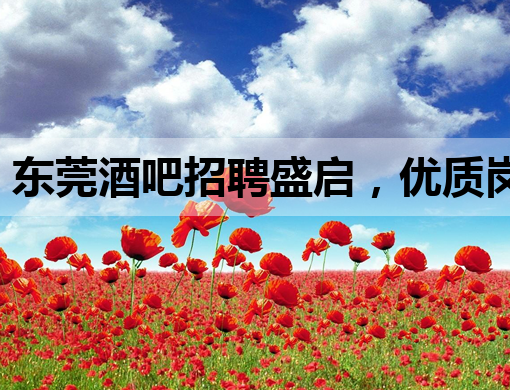 东莞酒吧招聘盛启，优质岗位等你来挑战！
