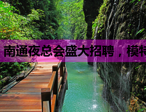 南通夜总会盛大招聘，模特公关职位等你来挑战！