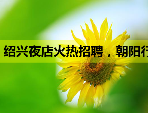 绍兴夜店火热招聘，朝阳行业等你来挑战！——绍兴夜店招聘信息