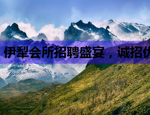 伊犁会所招聘盛宴，诚招优秀人才共筑辉煌！