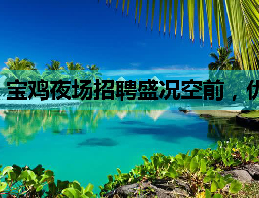 宝鸡夜场招聘盛况空前，优质岗位等你来挑