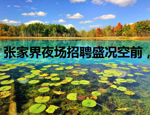 张家界夜场招聘盛况空前，丽水夜总会与山南KTV同步热招