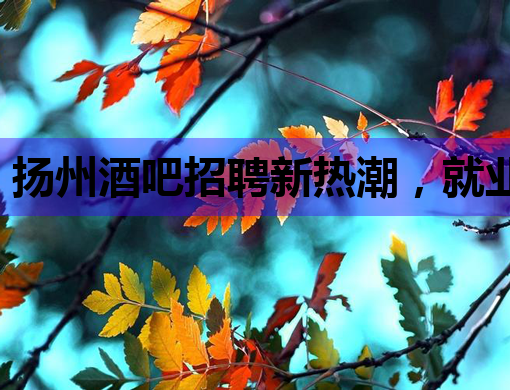 扬州酒吧招聘新热潮，就业机会不容错过！
