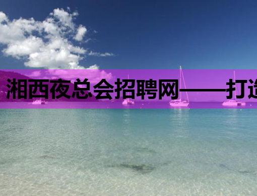 湘西夜总会招聘网——打造娱乐行业人才新高地