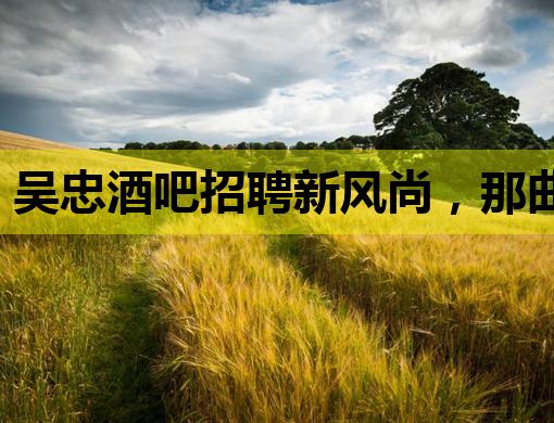 吴忠酒吧招聘新风尚，那曲会所与开封夜店同步招贤纳士