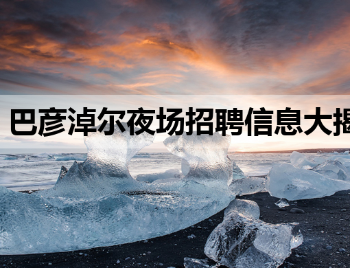 巴彦淖尔夜场招聘信息大揭秘，高薪职位等你来挑战！