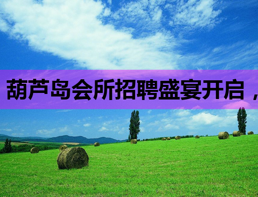 葫芦岛会所招聘盛宴开启，兰州夜总会与菏泽夜店同步热招！
