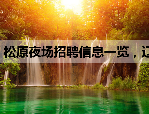 松原夜场招聘信息一览，辽源KTV与焦作酒吧同步热招