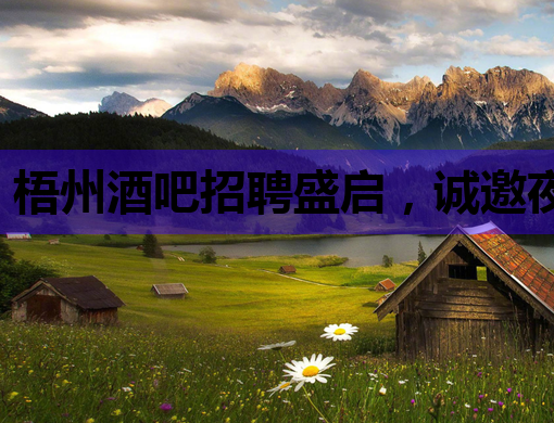 梧州酒吧招聘盛启，诚邀夜生活行业精英加入